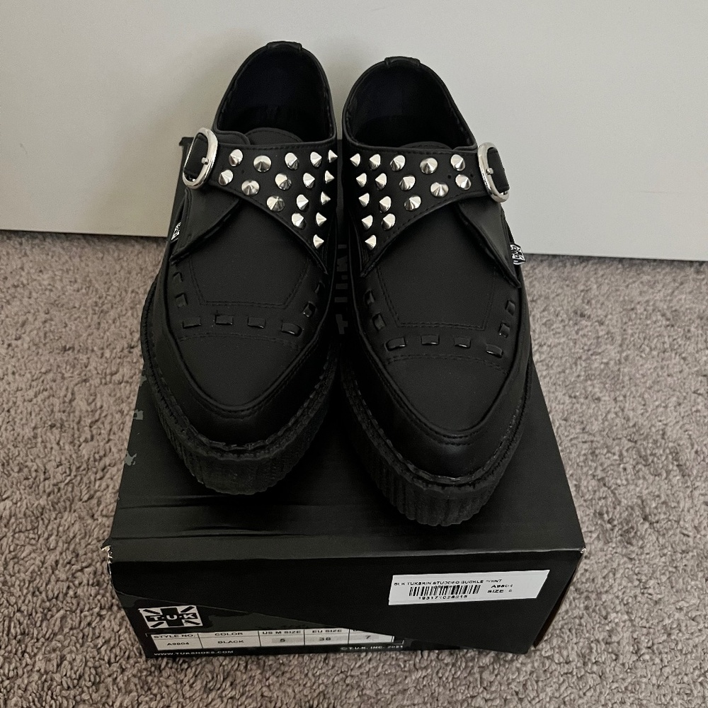 T.U.K. Studded Buckle Point Creeper